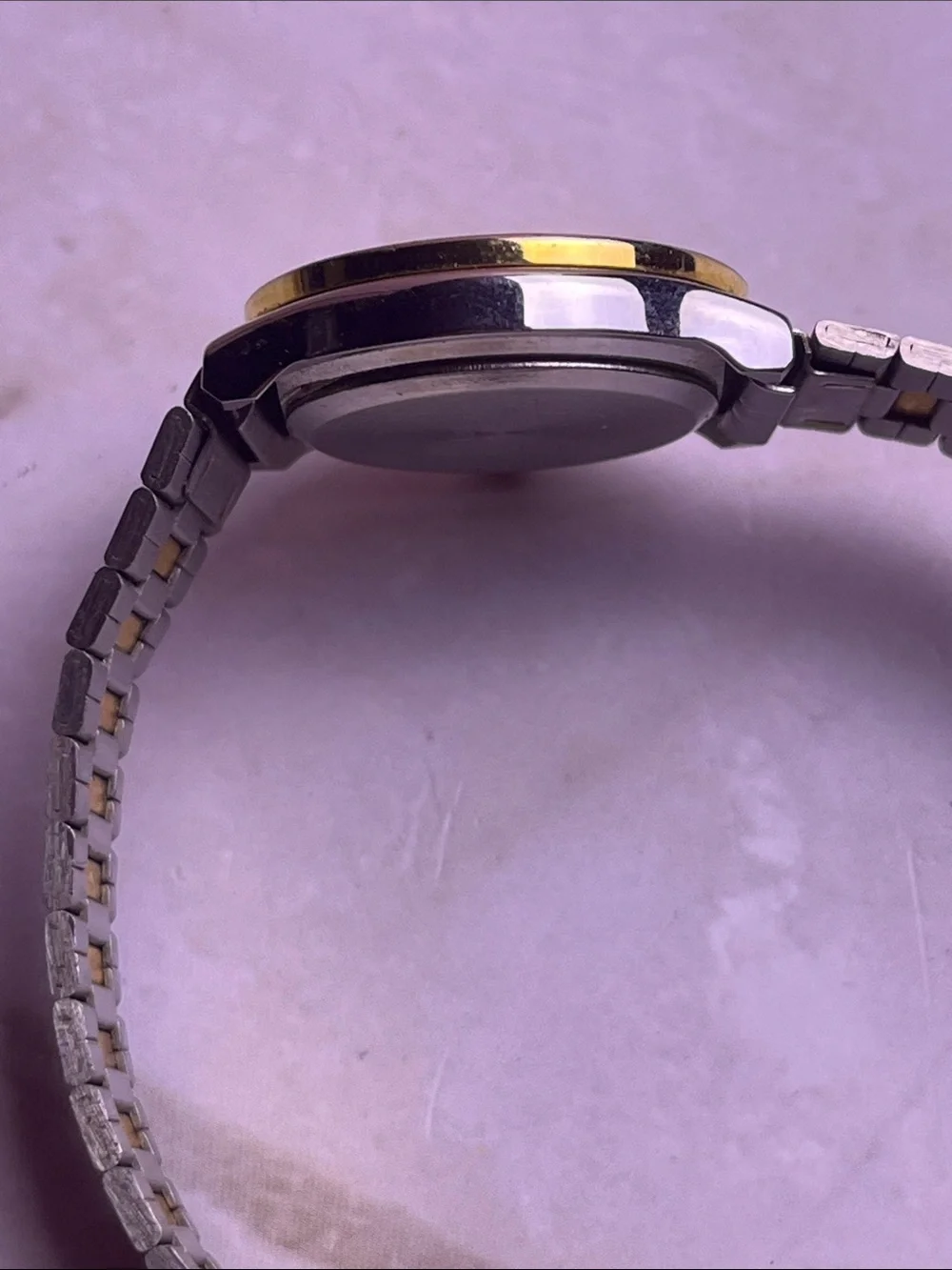 Marcel Two-Tone Gold and Silver Quartz Watch 25mm New Battery